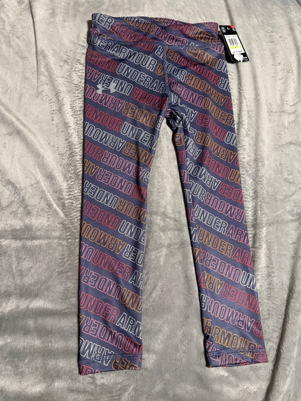 Under Armour Girls Multicolor Logo Repeat Leggings